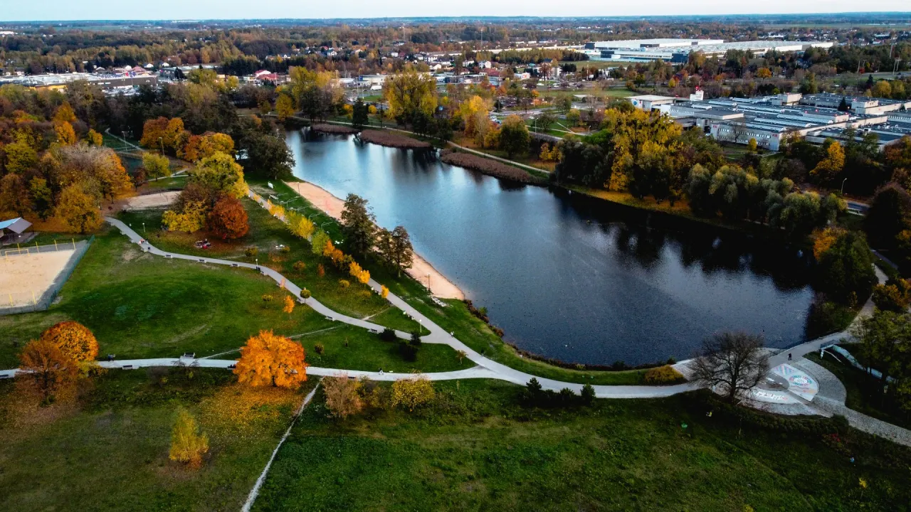 Stawy Jana kąpielisko plaża Ł&oacute;dź