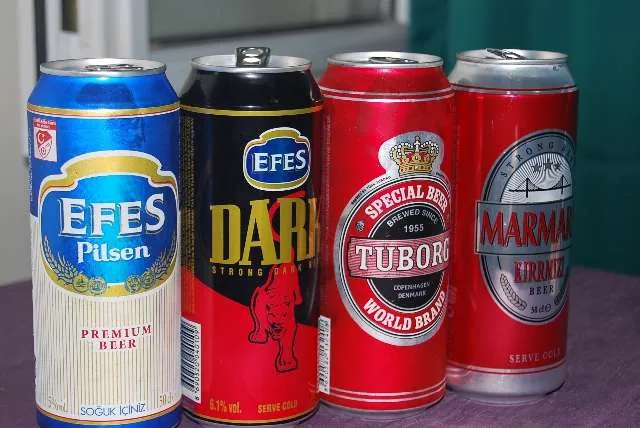 porównanie piw tureckich Tuborg Bomonti Efes
