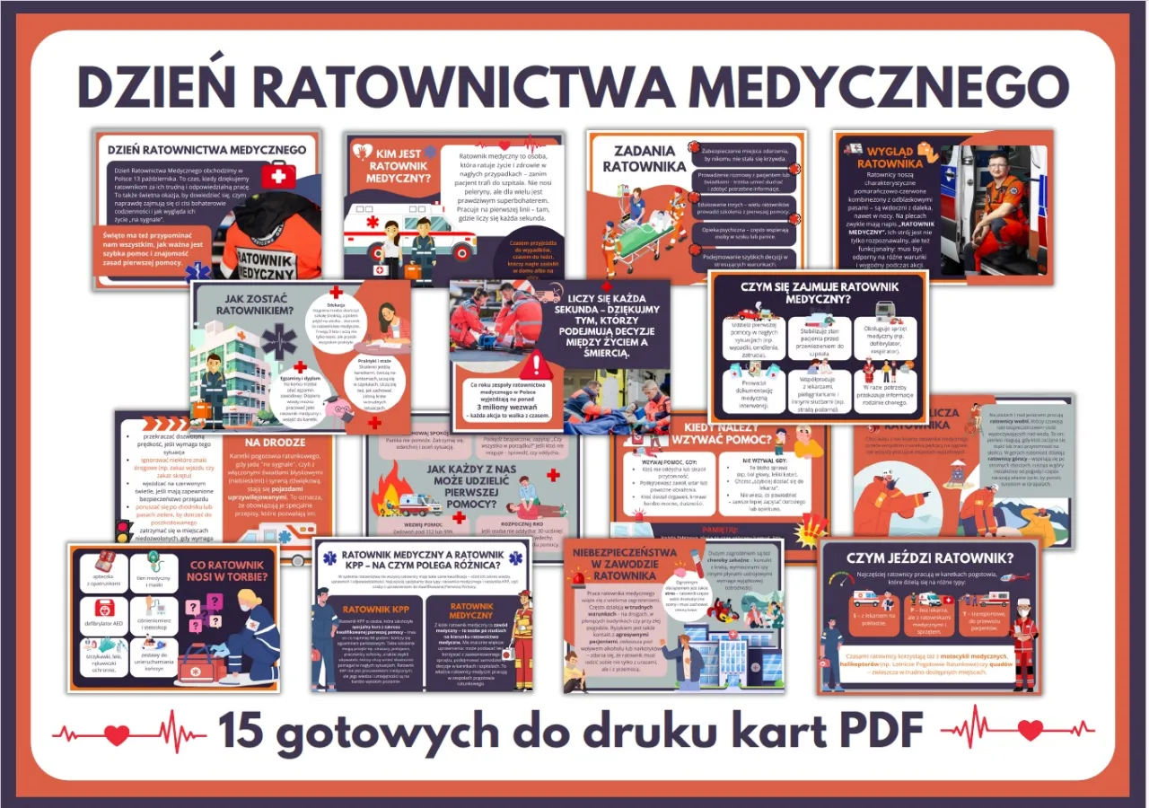 Ścieżka edukacyjna ratownik medyczny infografika