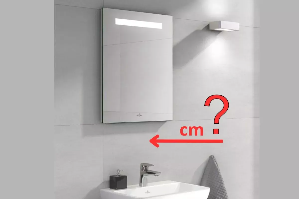 lustro w łazience wysokość montażu