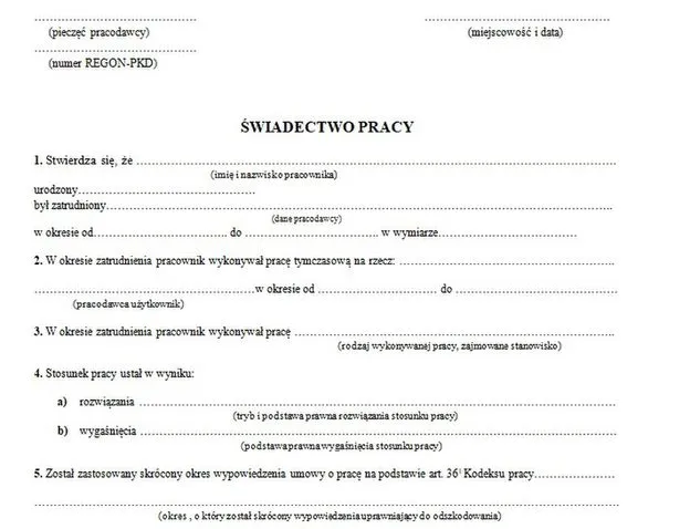 dokumenty potwierdzające staż pracy, świadectwo pracy, dyplom