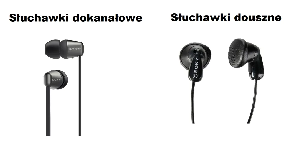 słuchawki douszne vs dokanałowe budowa izolacja
