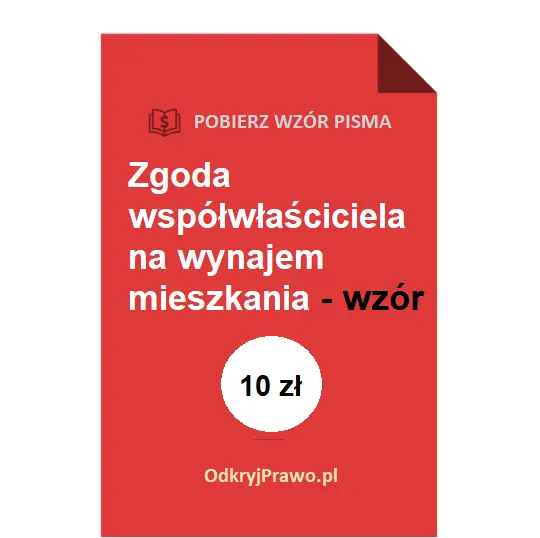 wynajem mieszkania wsp&oacute;łwłasność zgoda