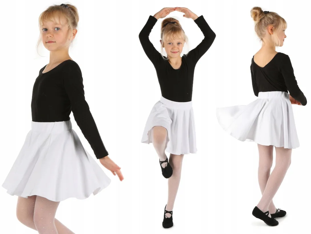 Białe spódniczki dla dziewczynek różne fasony