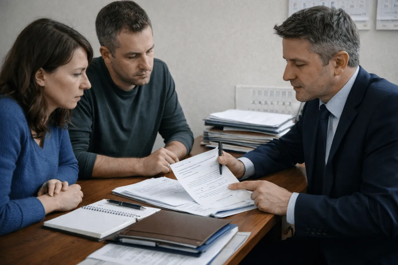 rozw&oacute;d sąd para prawnik