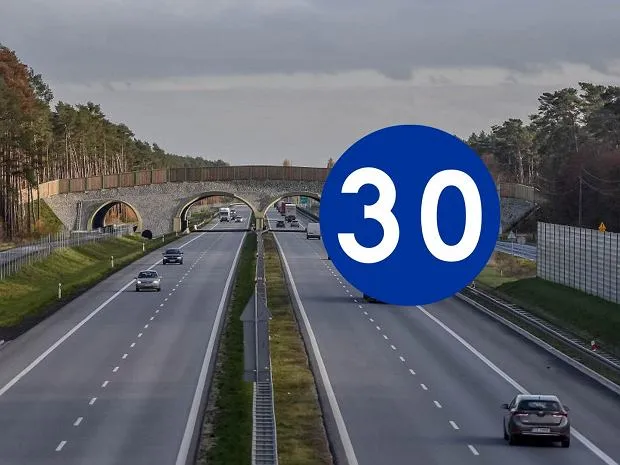 Znak C-14 prędkość minimalna