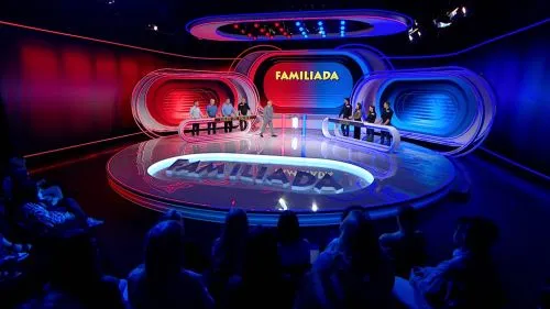 uczestnicy programu telewizyjnego w studio