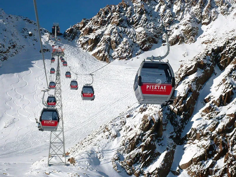 Lodowce Austria narty kwiecień