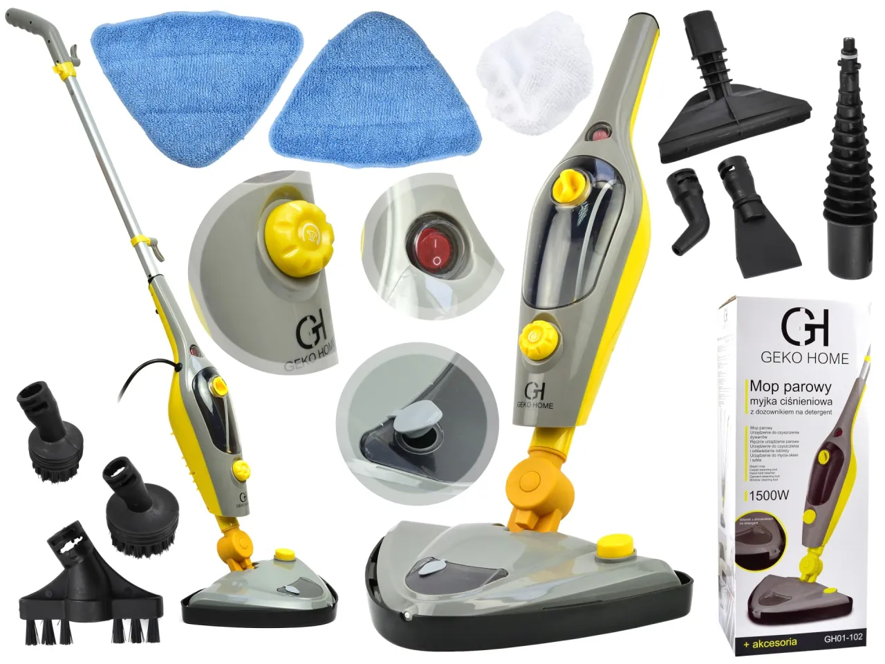 czyszczenie paneli mopem parowym