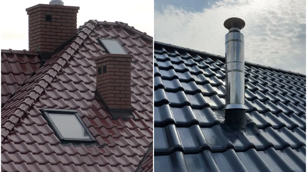 por&oacute;wnanie komin&oacute;w zewnętrznych stalowy ceramiczny