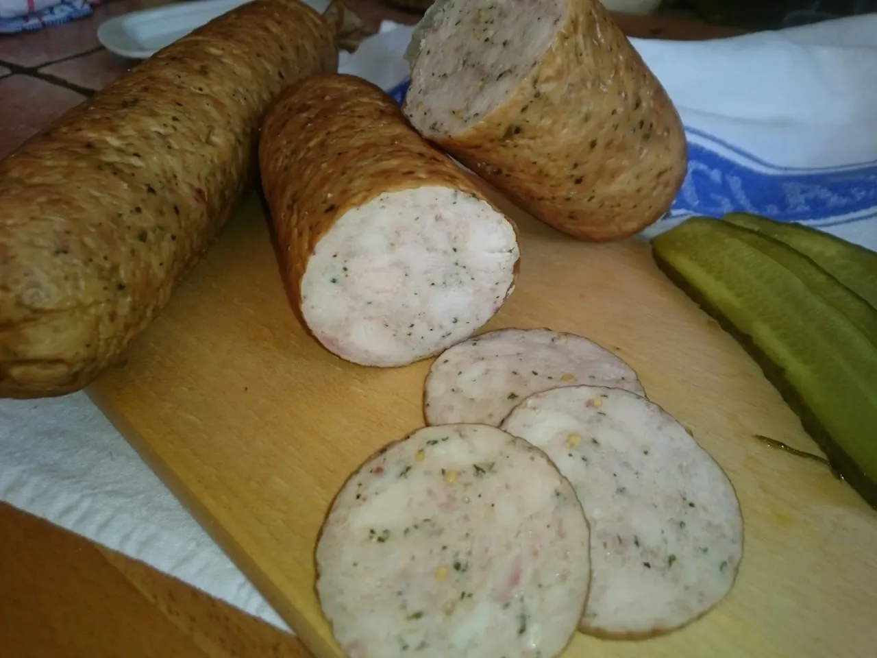 domowa biała kiełbasa drobiowa składniki