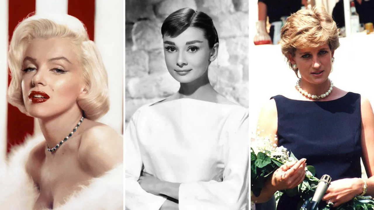 Ikony stylu glamour Marilyn Monroe Grace Kelly