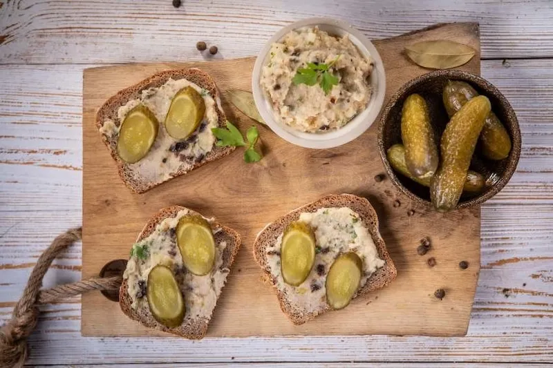 składniki na smalec wegetariański