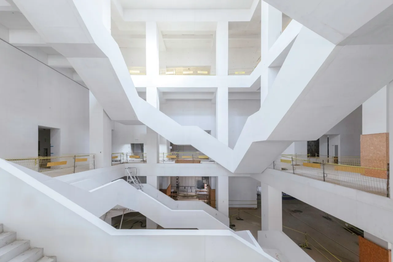 Wizualizacja fasady Muzeum Sztuki Nowoczesnej Warszawa lub wnętrza MSN