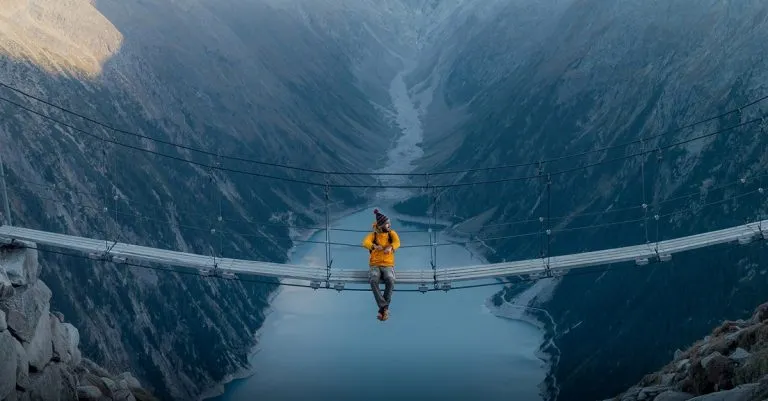Spektakuläre Hängeseilbrücke Deutschland