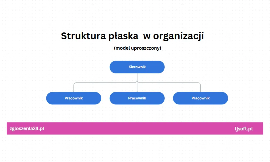 Startup biuro płaska struktura