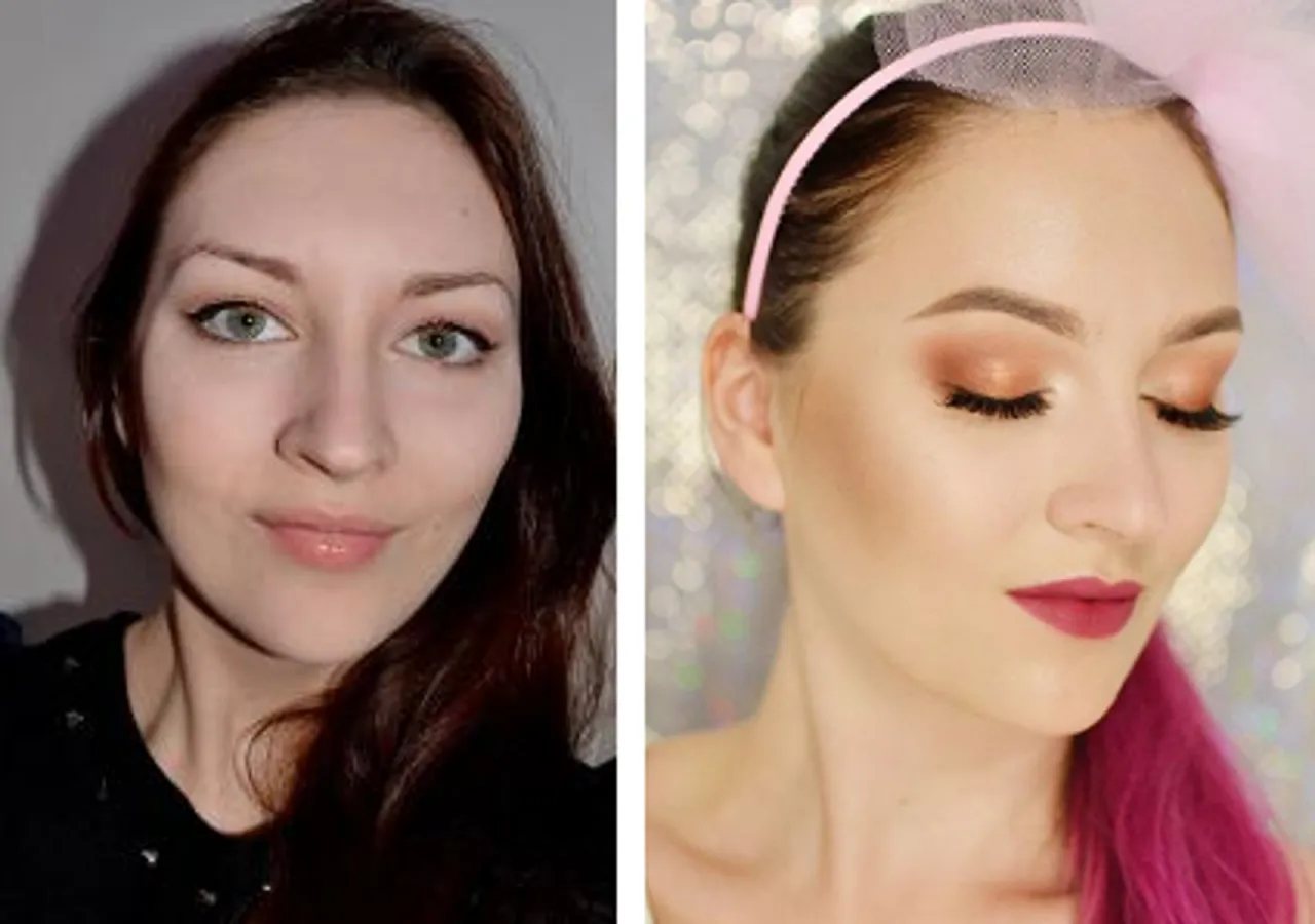 przykłady ustawień aparatu do fotografii portretowej makijażu