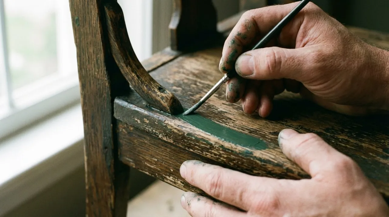 narzędzia do przygotowania mebli przed malowaniem