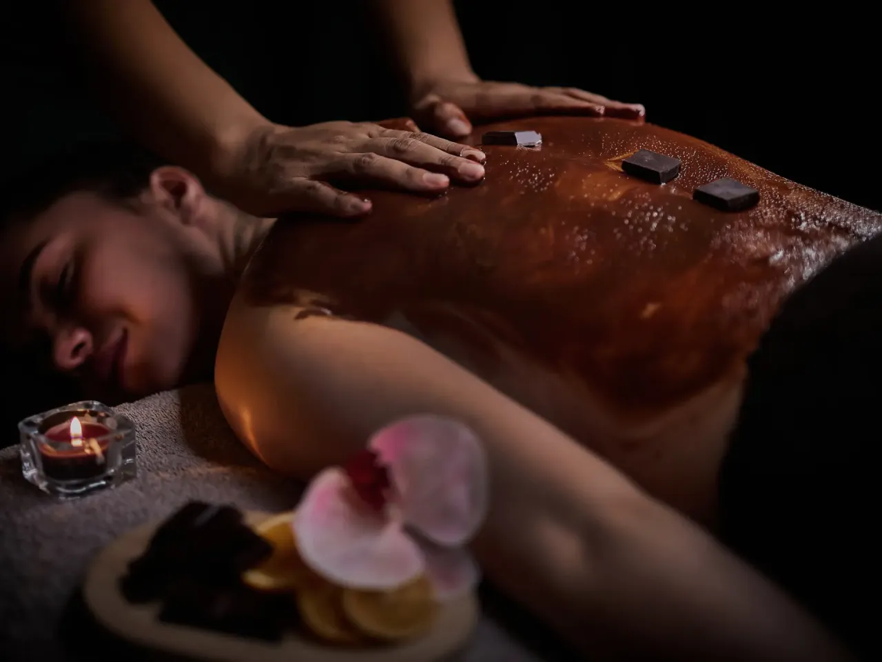 etapy masażu czekoladą w spa
