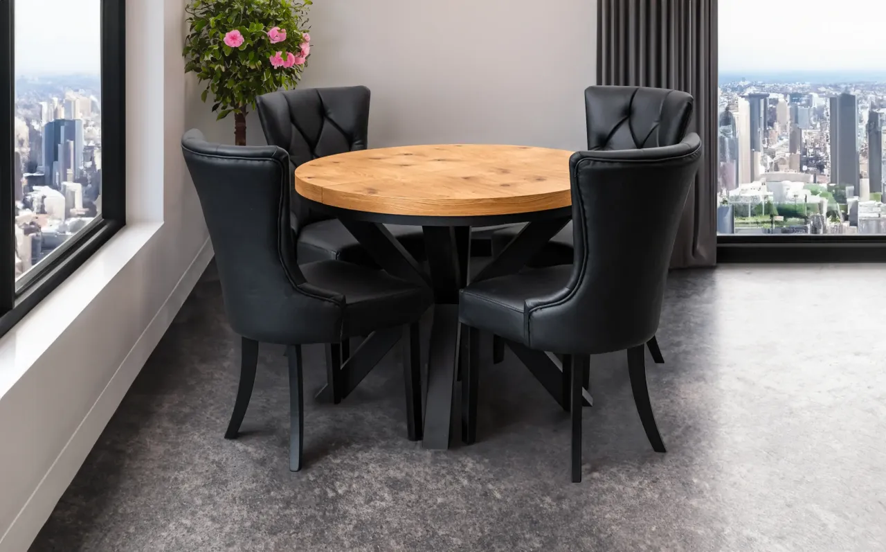 krzesła w stylu glamour loft skandynawski