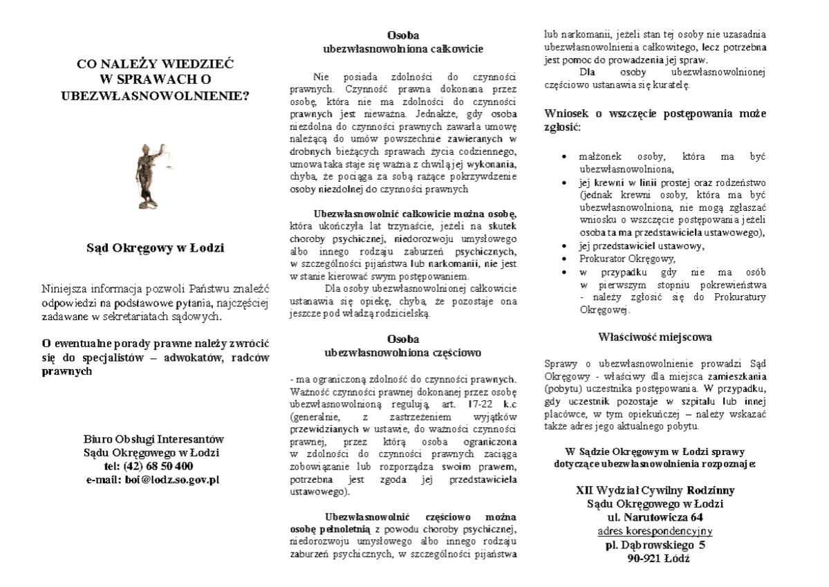 Sala sądowa rozprawa ubezwłasnowolnienie