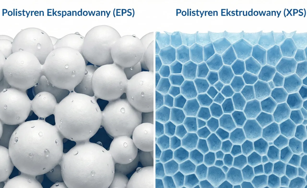 przekrój izolacji fundamentów styrodur styropian porównanie