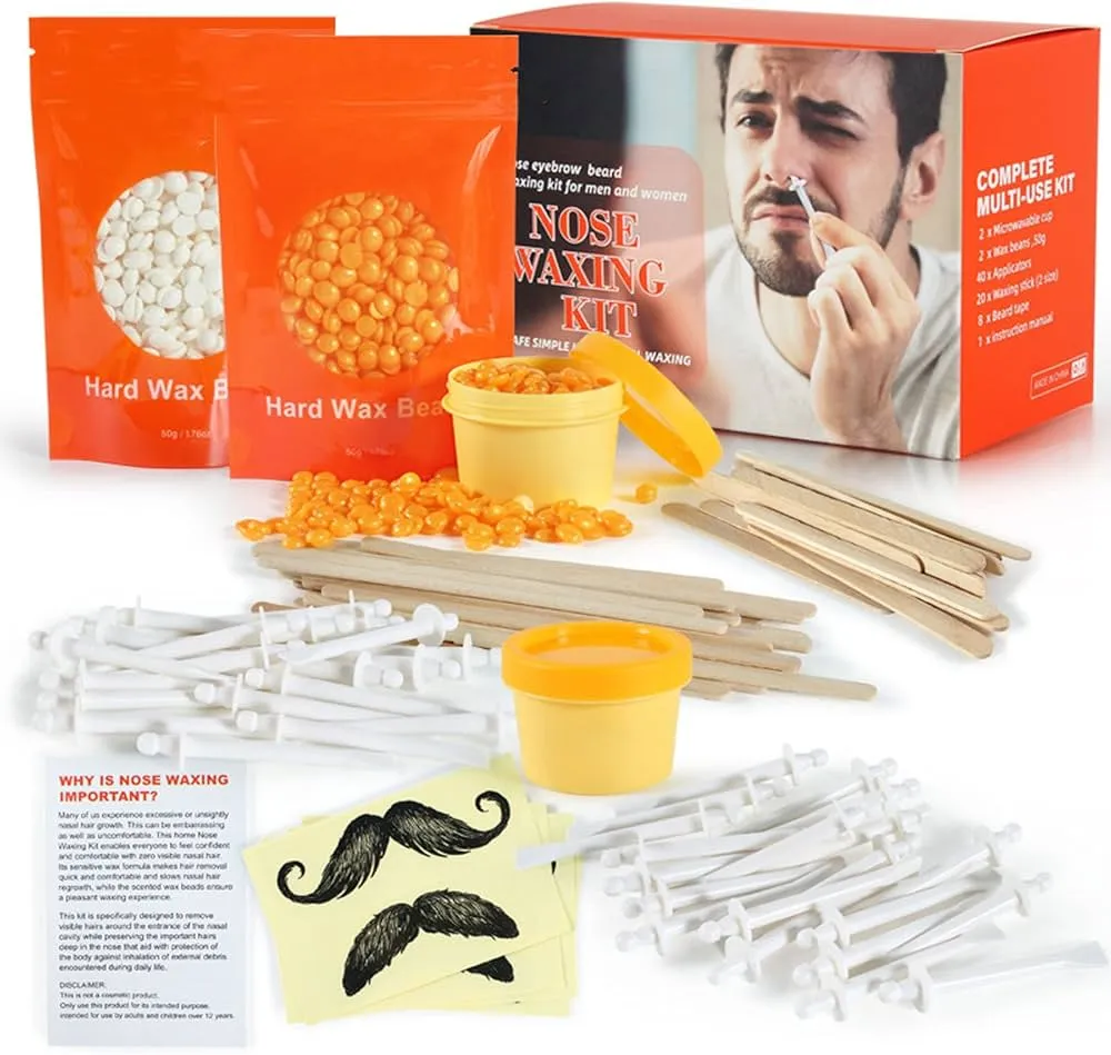 zestaw do depilacji nosa woskiem aplikator