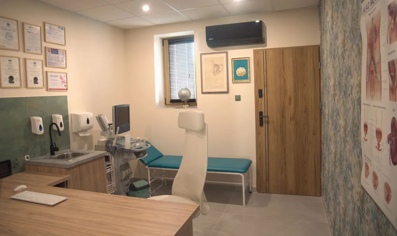 Nowoczesny gabinet urologiczny wnętrze