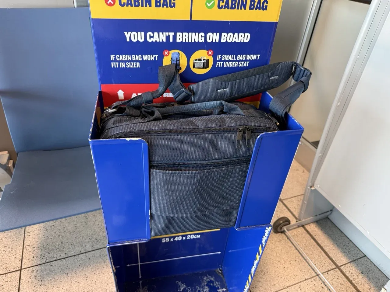 Ryanair kontrola bagażu na bramce