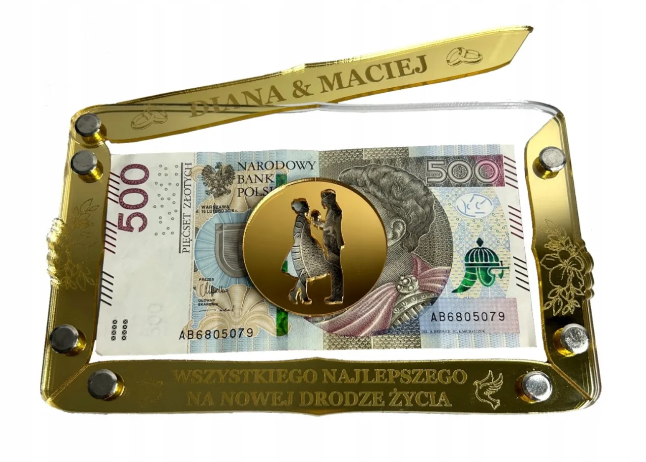 prezent ślubny koperta pieniądze