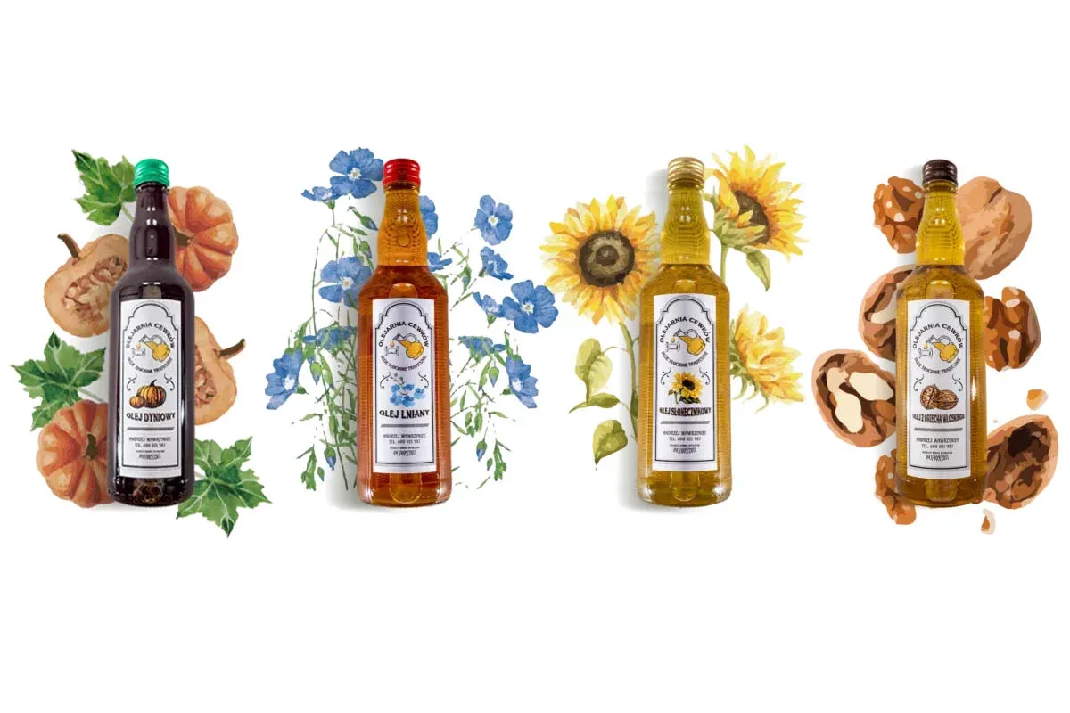 R&oacute;żne rodzaje olej&oacute;w do sałatek