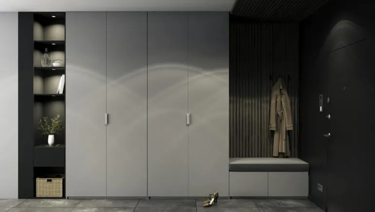 przedpok&oacute;j szafa na wymiar płytka