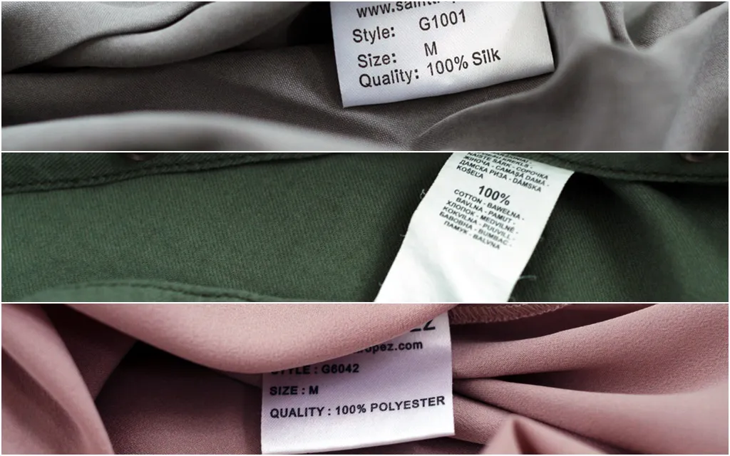 metka skład materiału bawełna poliester