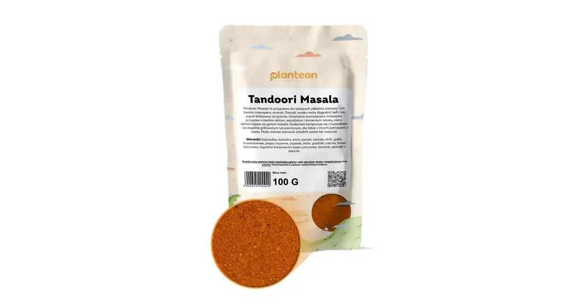 r&oacute;żne opakowania tandoori masala
