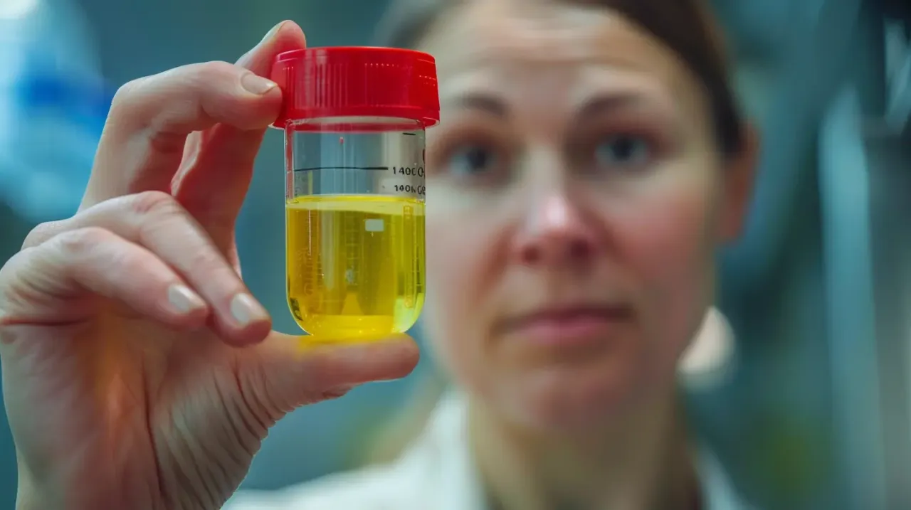 próbka moczu i antybiotyki