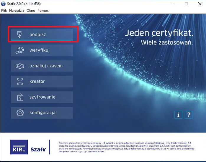 instalacja certyfikatu kwalifikowanego Windows