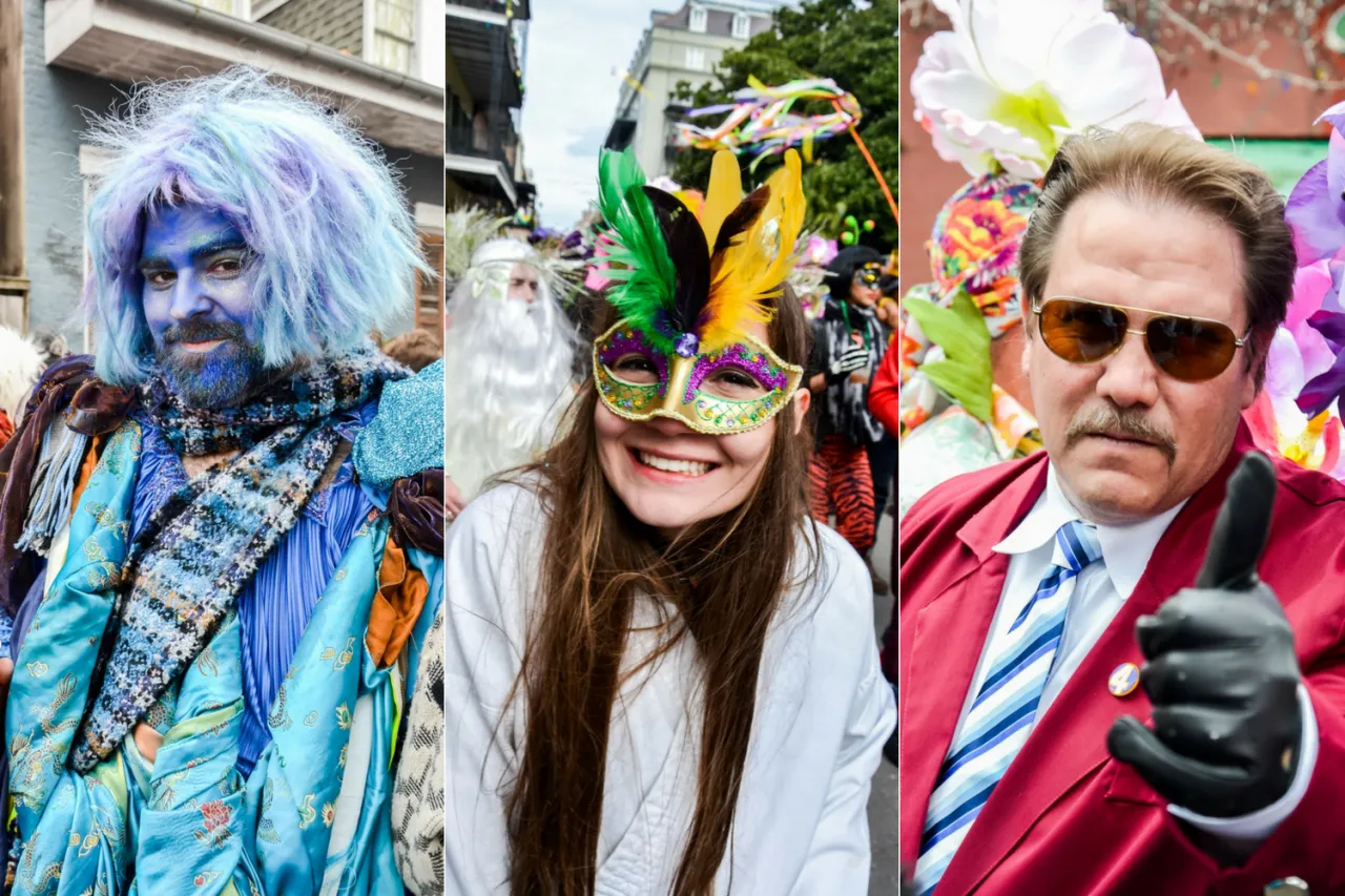 Mardi Gras Nowy Orlean parady maski