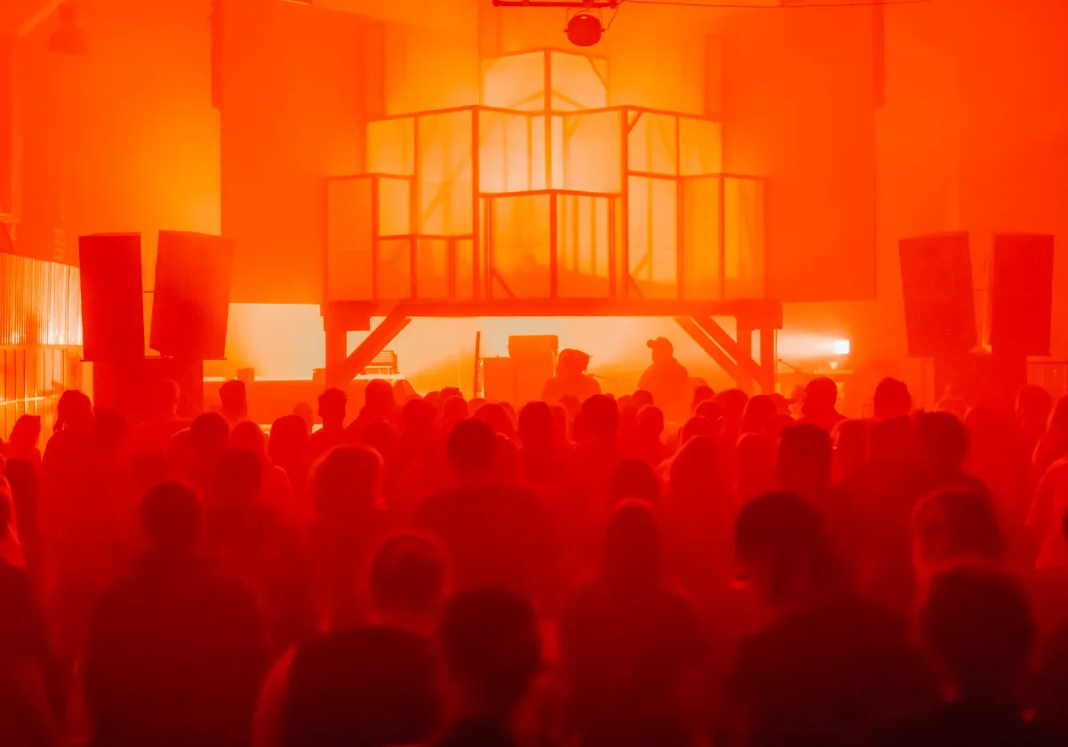 festiwal muzyki elektronicznej polska tłum scena światła