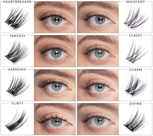 Niezbędne produkty do aplikacji sztucznych rzęs w kępkach