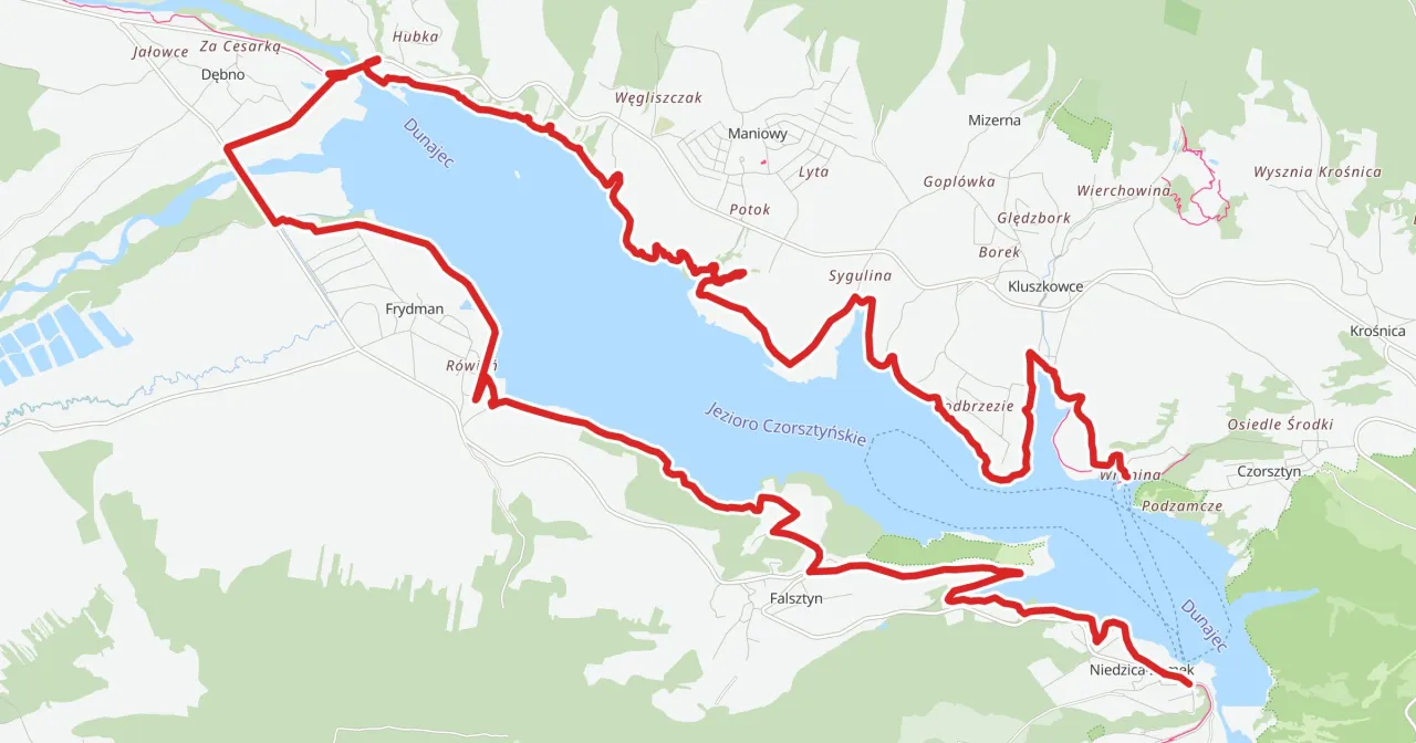 Velo Czorsztyn trasa rowerowa