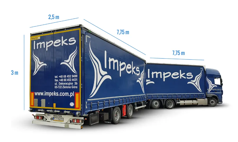 tandem vs naczepa por&oacute;wnanie kubatury i ładowności