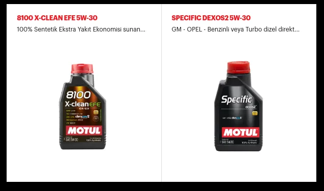 Porównanie olejów Motul 8100 X-Clean i Motul Specific