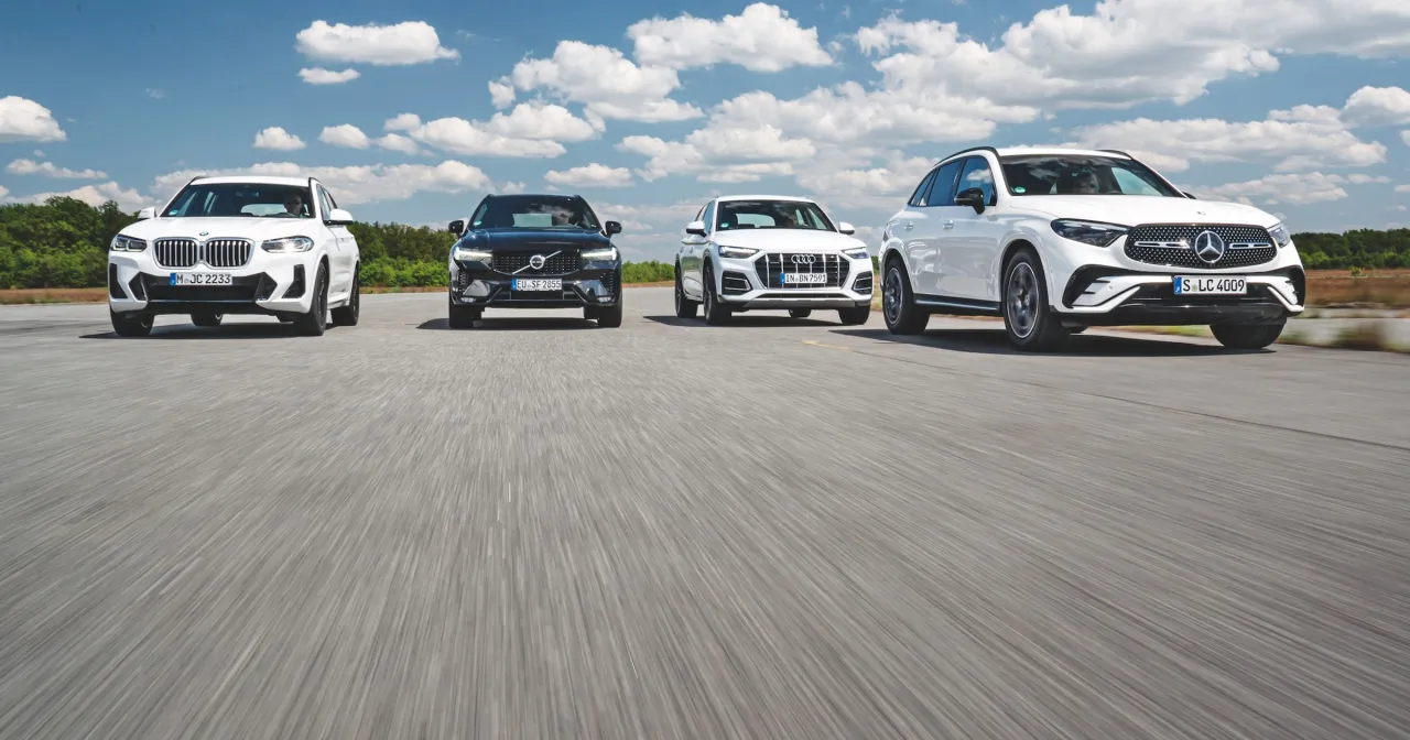 Porównanie Mercedes GLC BMW X3 Audi Q5 Volvo XC60