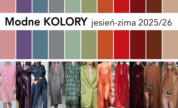 Jesienne kolory mody 2025 paleta