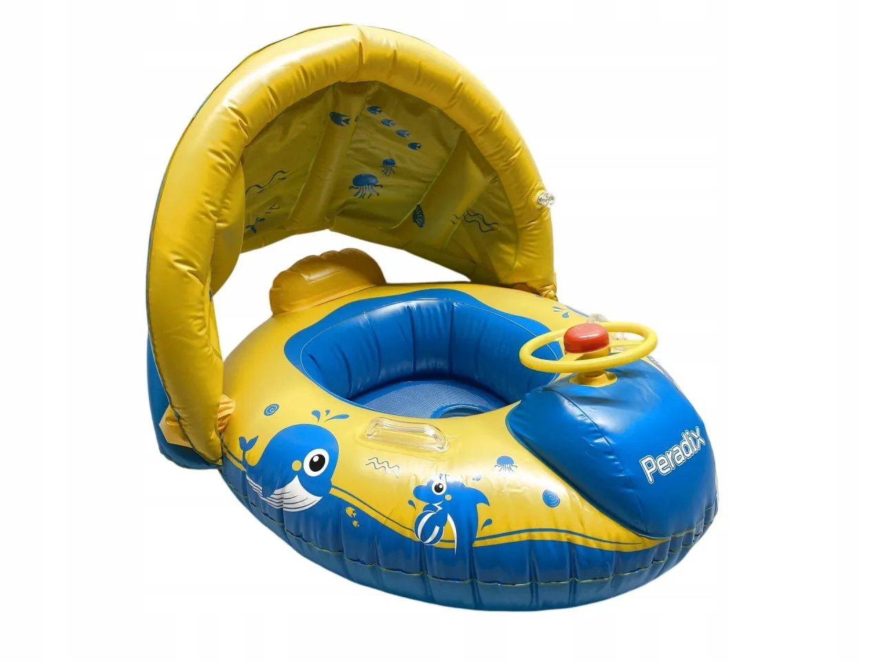 koło do pływania z daszkiem dla niemowląt