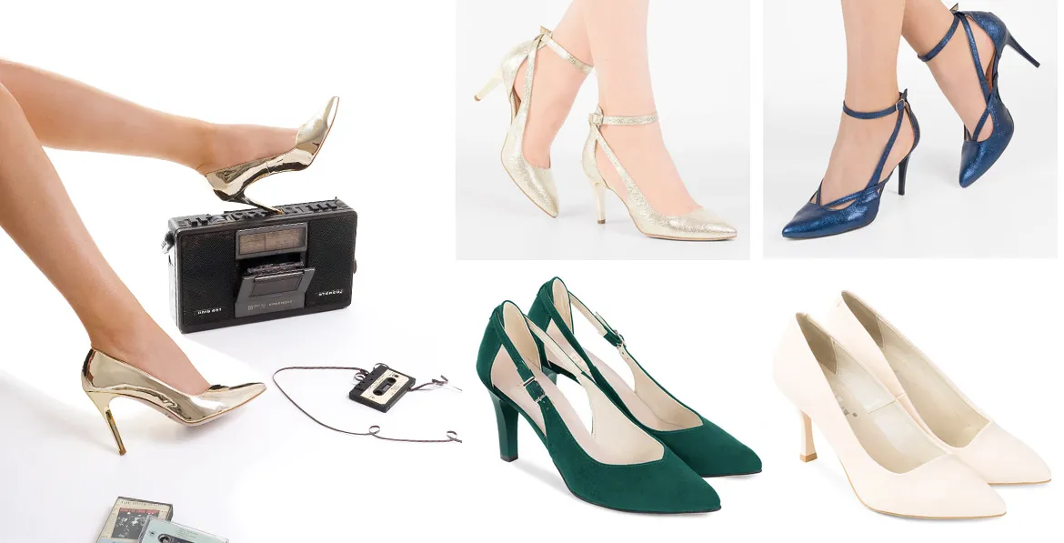 rodzaje obcasów słupek klocek