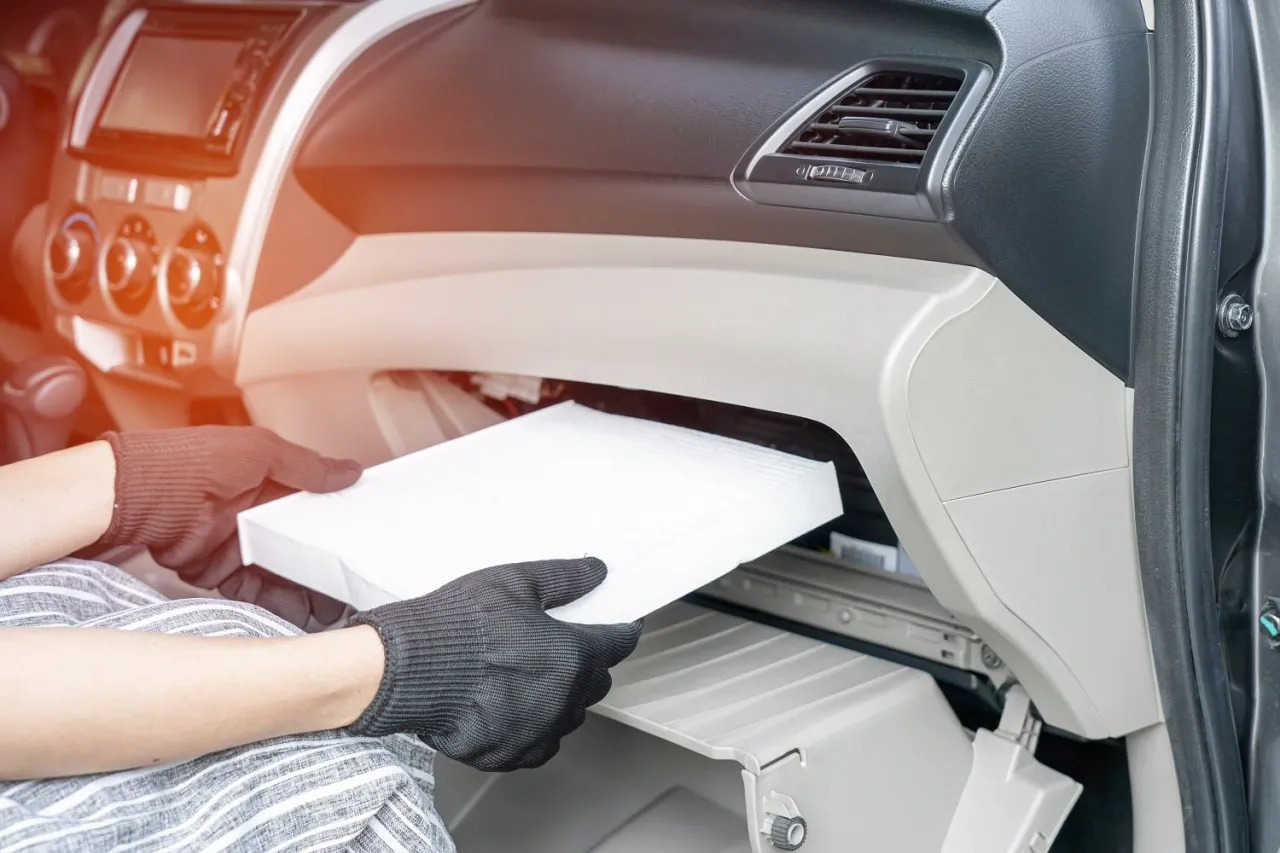 wymiana filtra kabinowego fiat panda 2