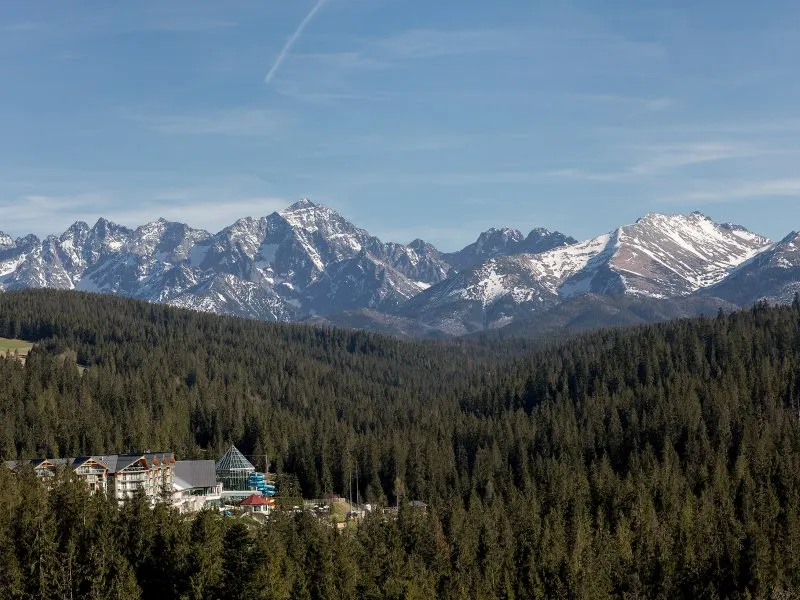 Termy Bukovina widok Tatry