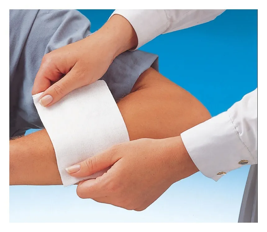 prawidłowy opatrunek z gazy