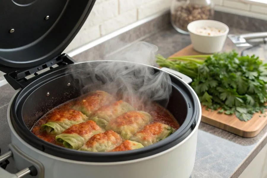 zamrożone gołąbki w pojemniku